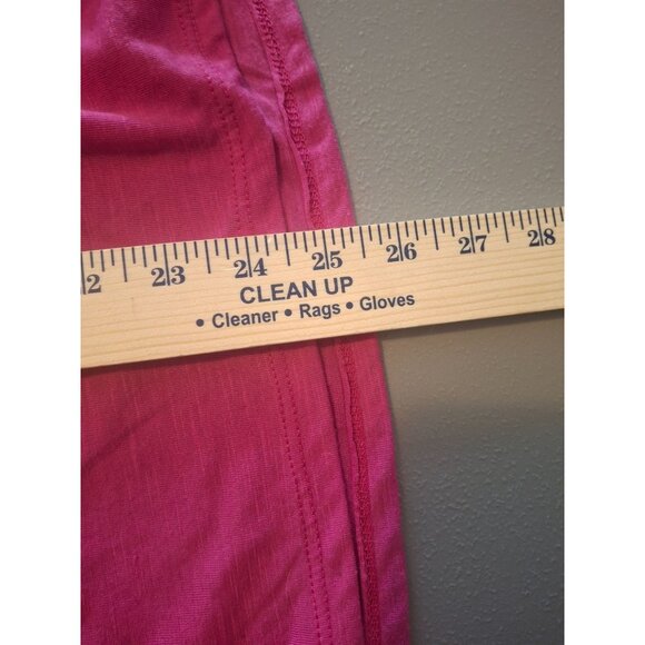 Faded Glory Womens Top XL Pink Rolled Short Sleeve Lace Back Butterfly Print Y2K - Picture 8 of 8